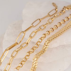 Colección De Pulseras De Oro 18K